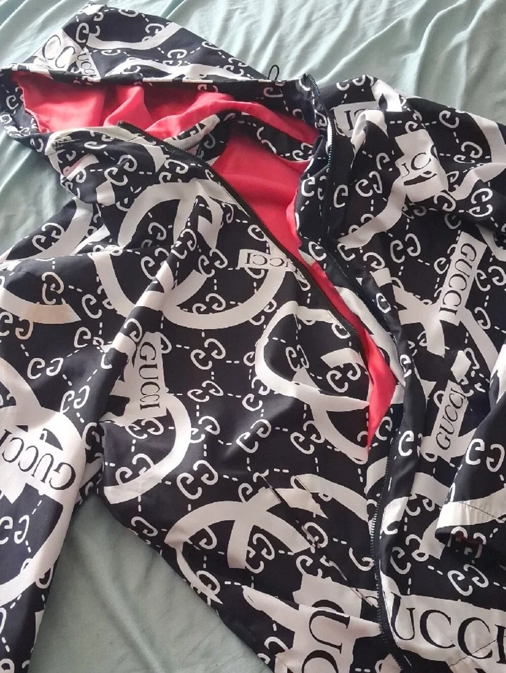 Gucci Black And White Windbreaker